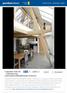 Carpenter Oak Ltd | Guardian Witness Show House Feature