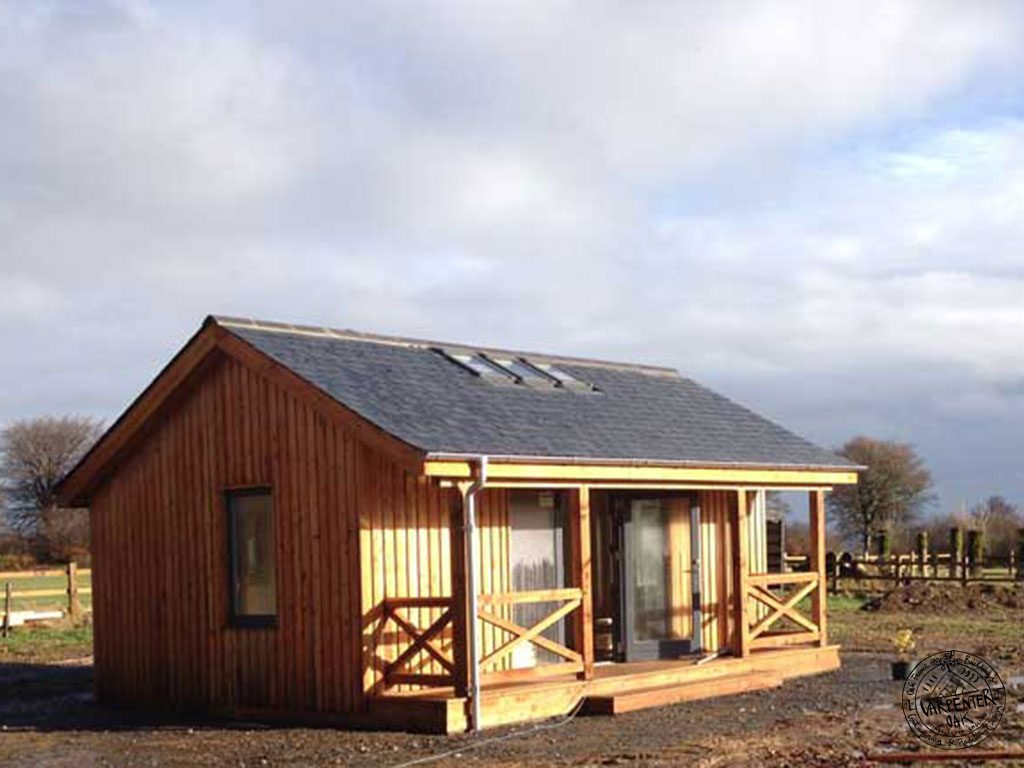 Douglas Fir Timber Framed Eco Cabin in The Sun in Somerset