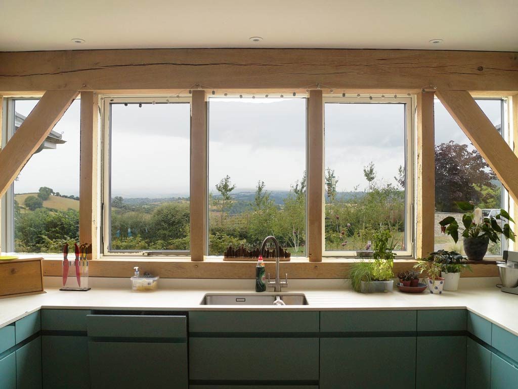 oak framed kitchen