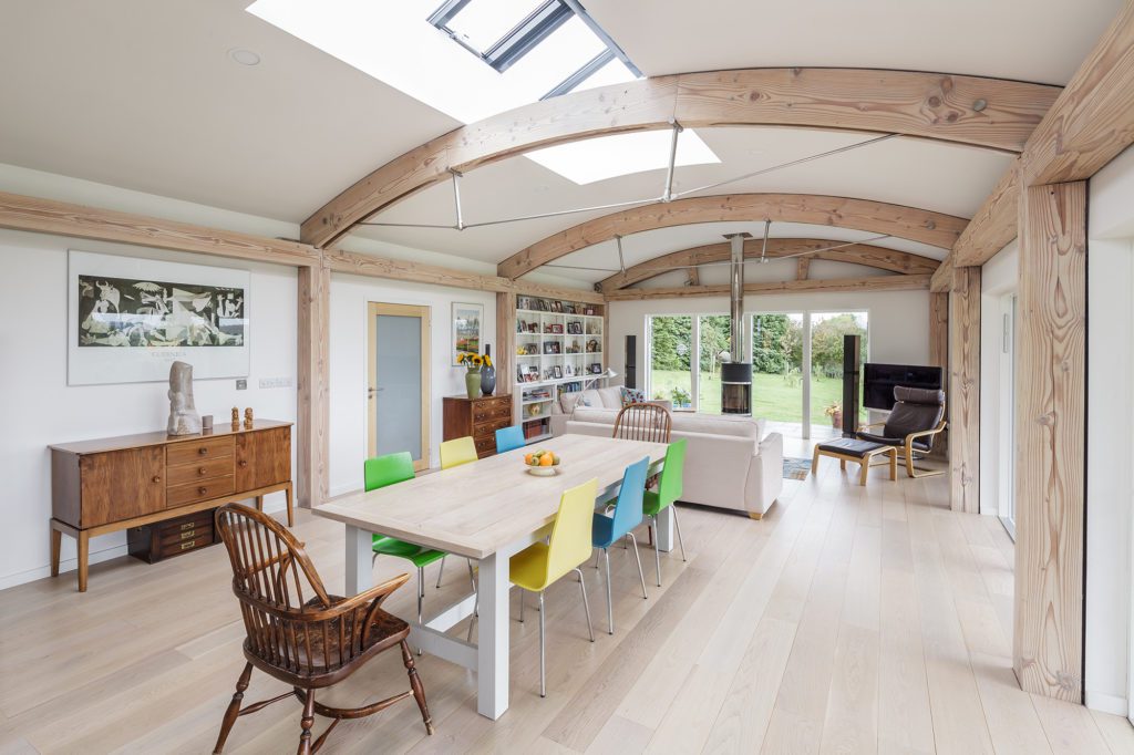 kitchen interior oak frame design