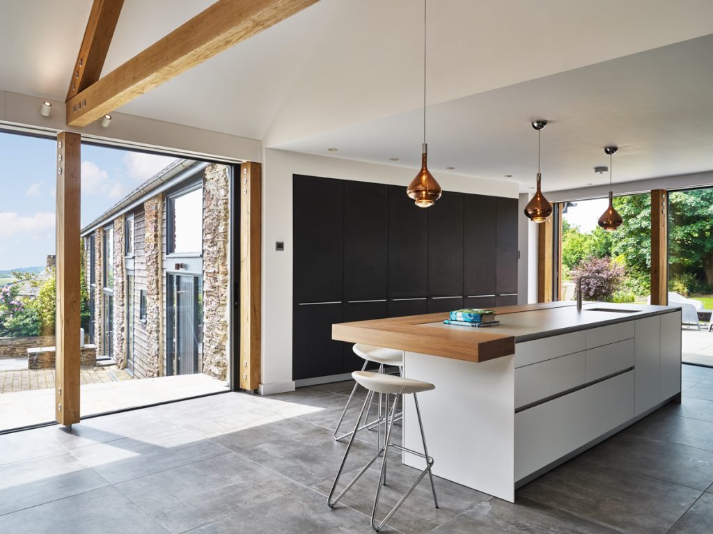 oak frame kitchen link extension