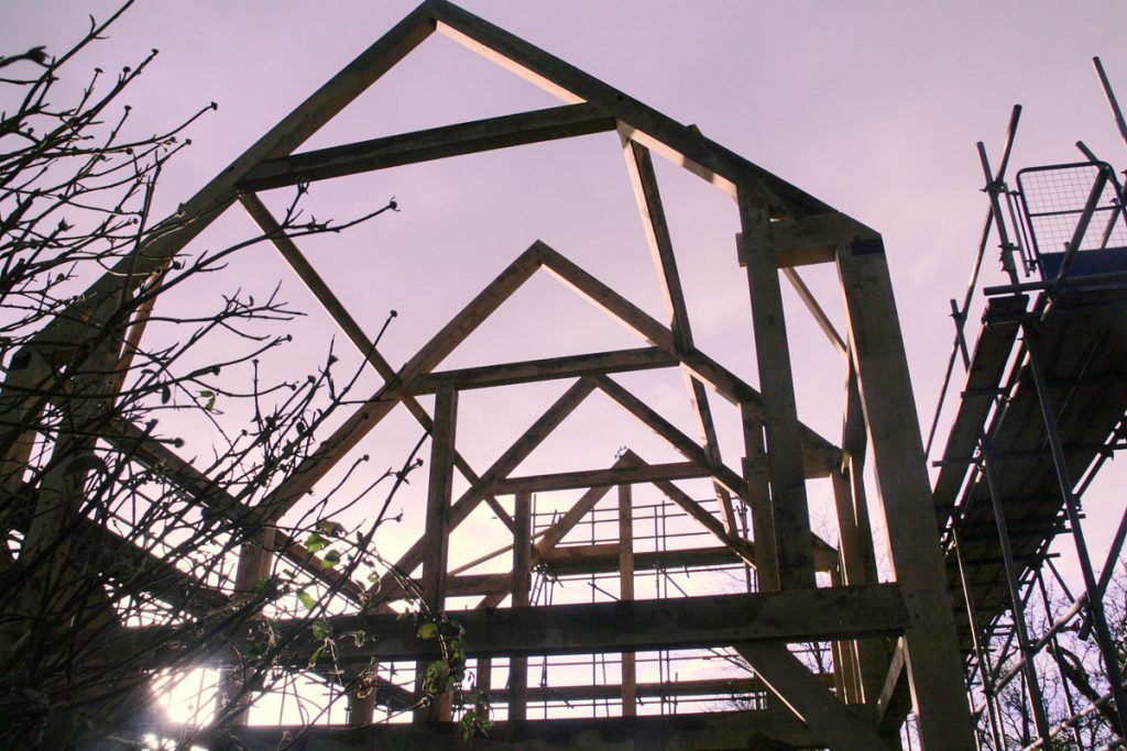 self build oak frame construction