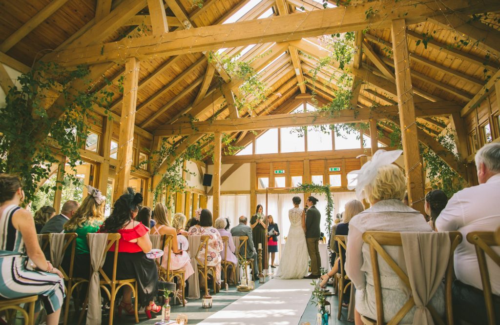 oak framed wedding venue