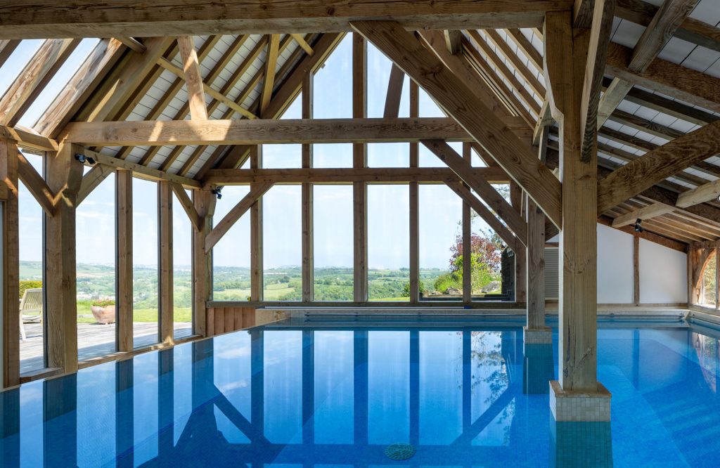 timber framed pool