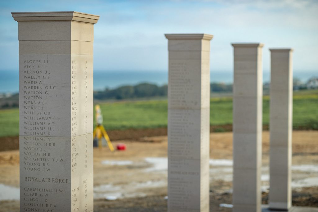 British Normandy Memorial stone work