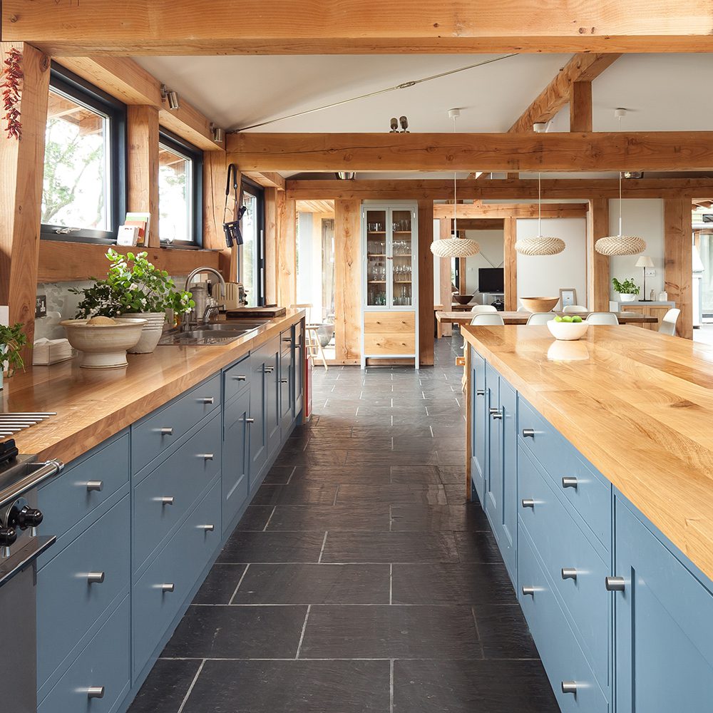 timber frame kitchen ideas - New Build Farmhouse